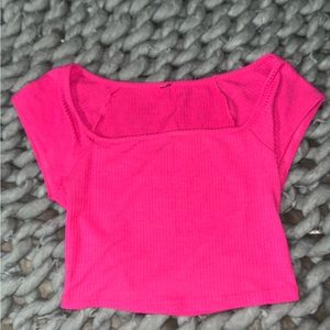 Pink Crop Top
